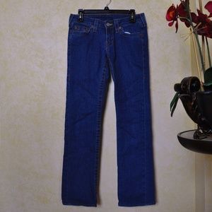 True Religio Straight Leg Denim Jeans